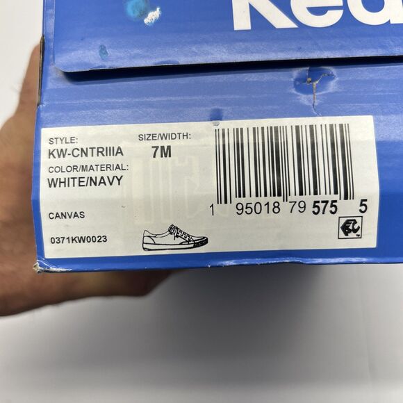 Keds Center III Canvas Lace Up White/Navy Women's Size 7M New in Box - Picture 9 of 9
